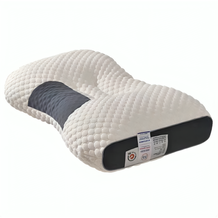 Ergonomisk konturpute i minneskum for nakke og skuldre. Gir støtte for komfortabel søvn.
