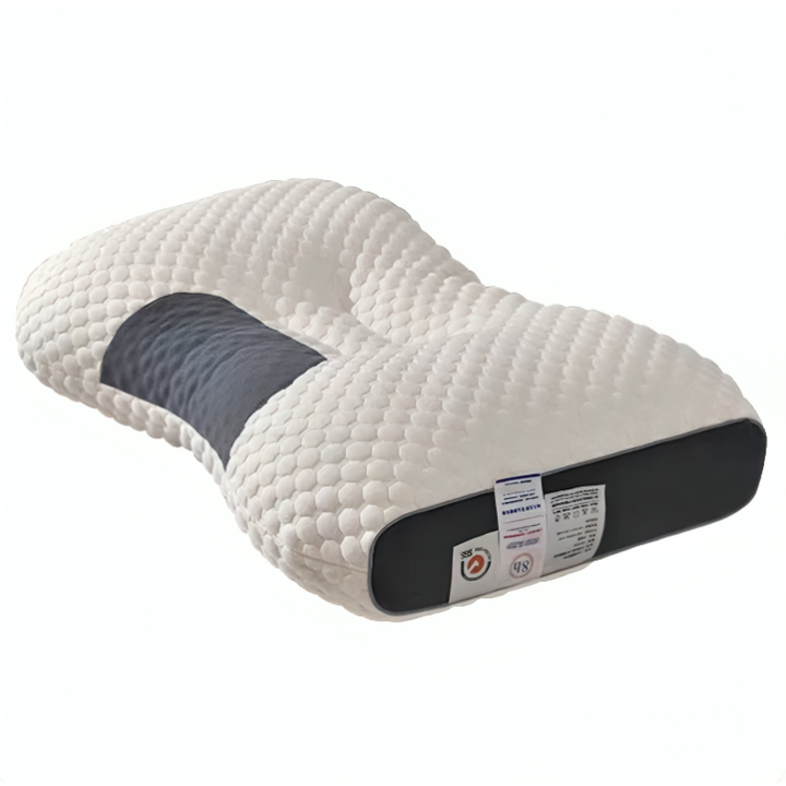 Ergonomisk konturpute i minneskum for nakke og skuldre. Gir støtte for komfortabel søvn.