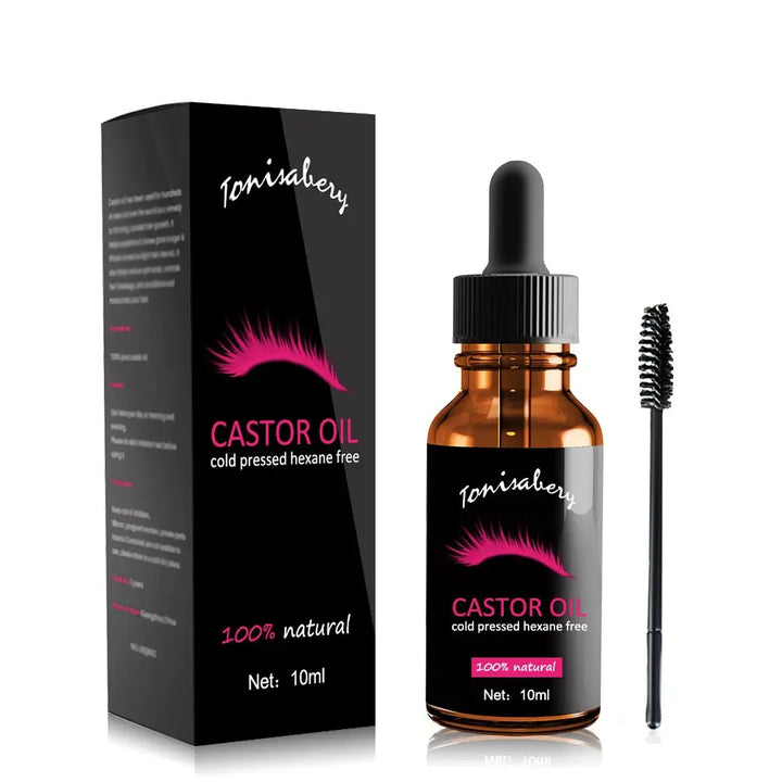 Kvinner ricinusolje vippeserum for lengre, tykkere øyevipper & bryn. Naturlig vippevekst & pleie.