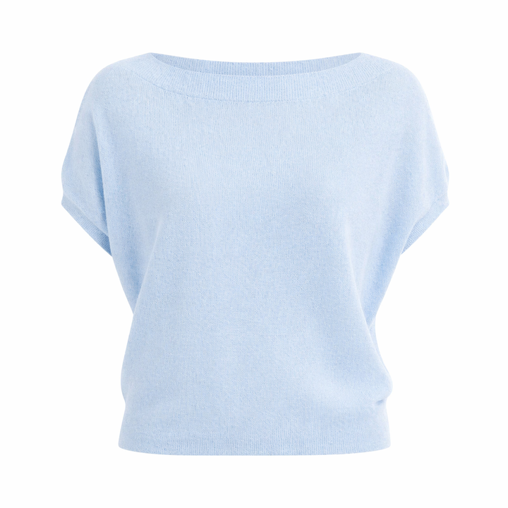 Offwhite dame off-shoulder topp. Elegant, løs passform for en komfortabel og stilig sommer.