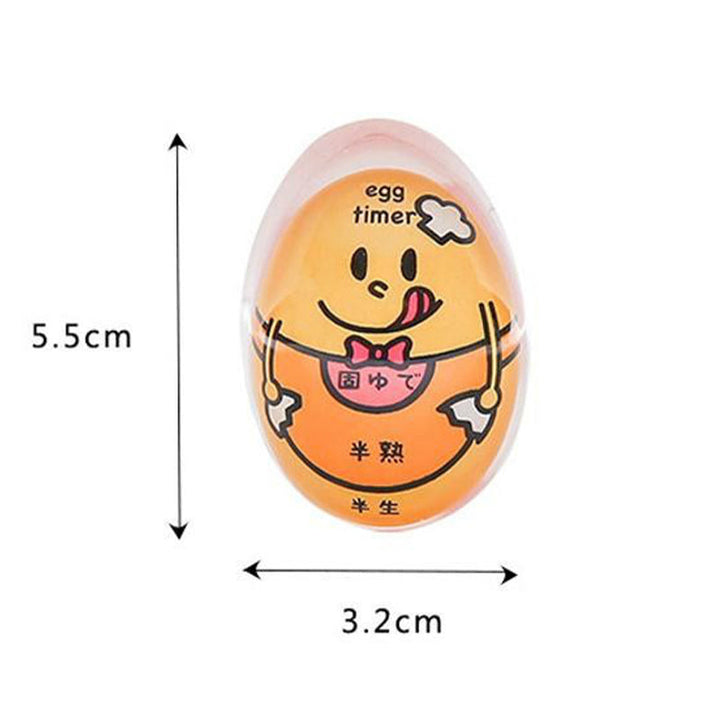 Gaveidé: fargeskiftende eggtimer i resin, praktisk for presis matlaging av egg.