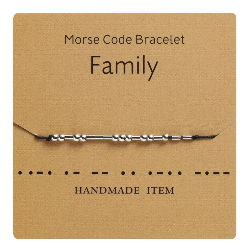 Kobber morsekode armbånd, unisex. Uttrykk deg selv på en subtil måte.