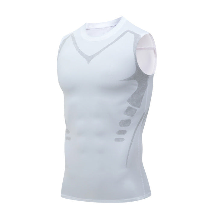Stilig slim fit treningsvest for menn. Med stretch og pustende egenskaper, perfekt for moderne sport.