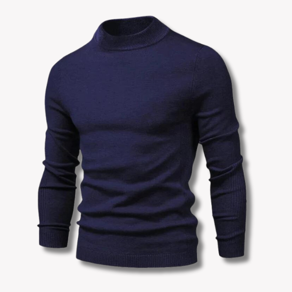 Herremodell i stilfull, slim fit ullgenser. Perfekt varm genser for motebevisste menn vinterstid.