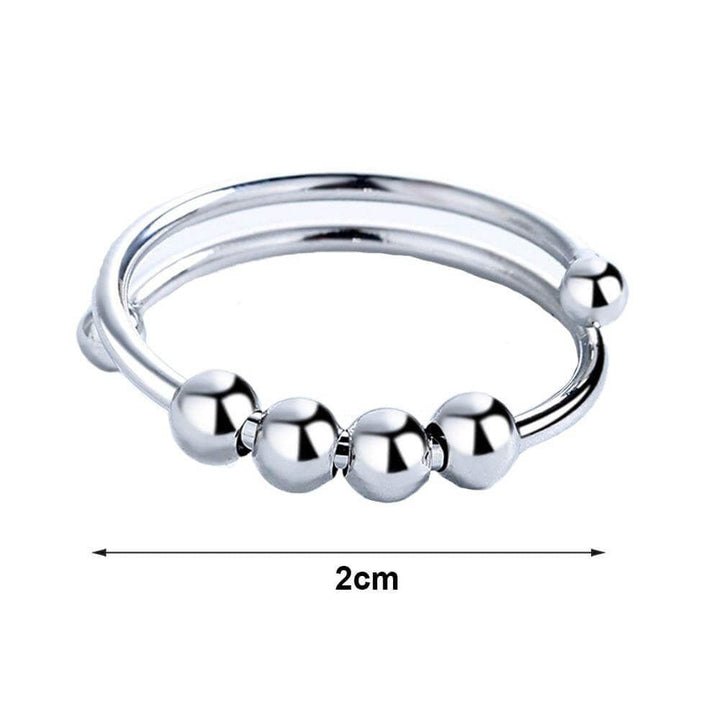 Dame fidget-ring, en ideell gave for stressreduksjon og angstlindring. Elegant smykke i gaveeske.