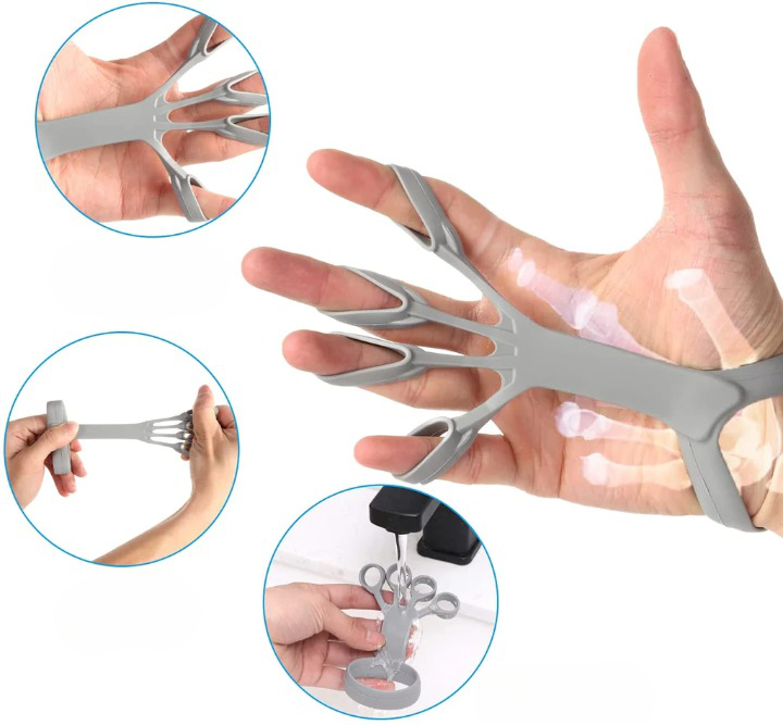 Robust silikon styrketrener som bygger finger- og håndstyrke. Ideell for sport og daglig grepstrening.
