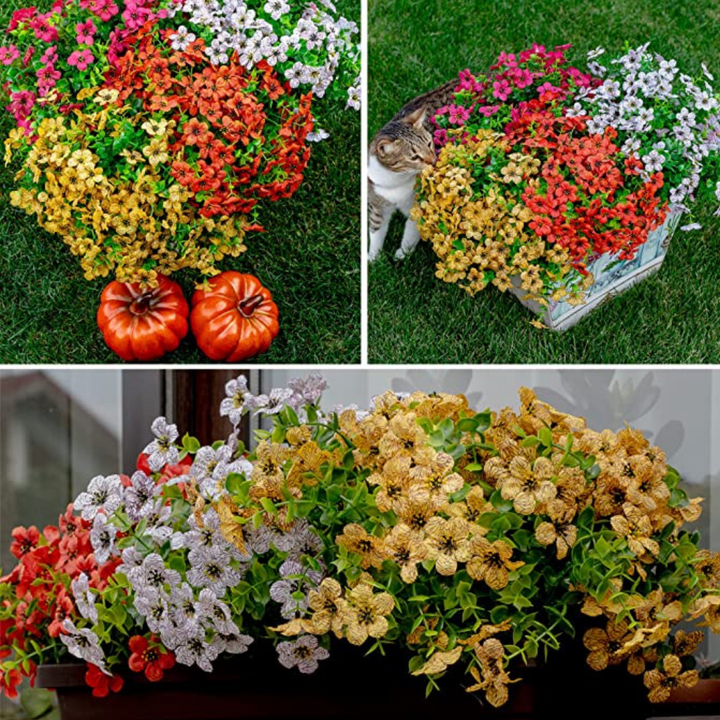 Elegante kunstige innendørs blomster, vedlikeholdsfri dekor. Gir et friskt pust til rommet.