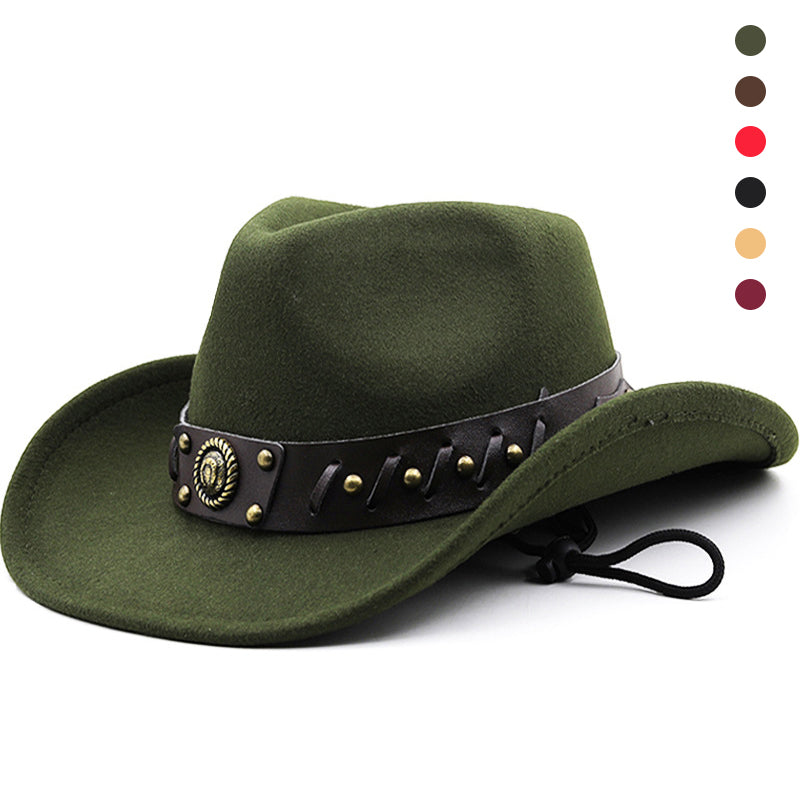 Unisex elegant filthatt med justerbar skinnspenne. Perfekt reise- og fritidshatt i bomull/polyester.