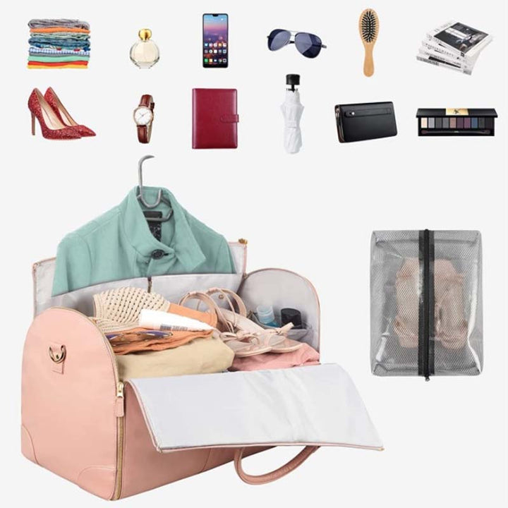Vanntett og romslig duffel for helgeturer. Unisex reiseveske som er foldbar og lett å transportere.