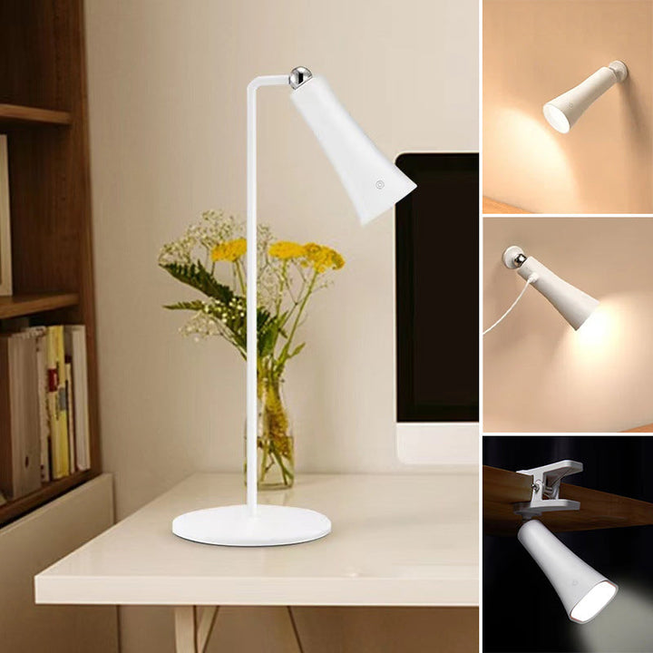 Minimalistisk magnetisk bordlampe, bærbar og fleksibel LED, ideell for øyebeskyttelse og hjemmekontor.