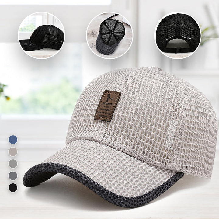 Unisex baseballcaps med pustende mesh. Ideell sommercaps for solbeskyttelse og utendørs aktiviteter.
