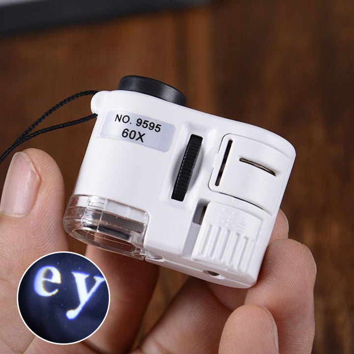 Kjekt 60x mikroskop for barn og hobbyister, med LED-lys for spennende utforskning.