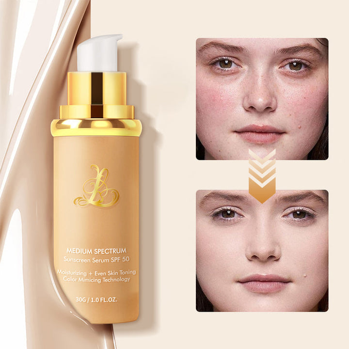 Kvinner bruker Fargeendrings Flytende Foundation for en strålende hudtone. Perfekt langvarig makeup.