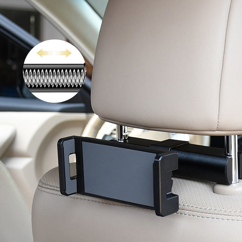 Universal nakkestøtte nettbrettholder for bilreiser, perfekt for underholdning i baksetet.