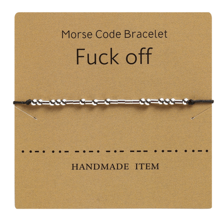 Morsekode armbånd, unisex og tidløst. En gave med varig verdi.