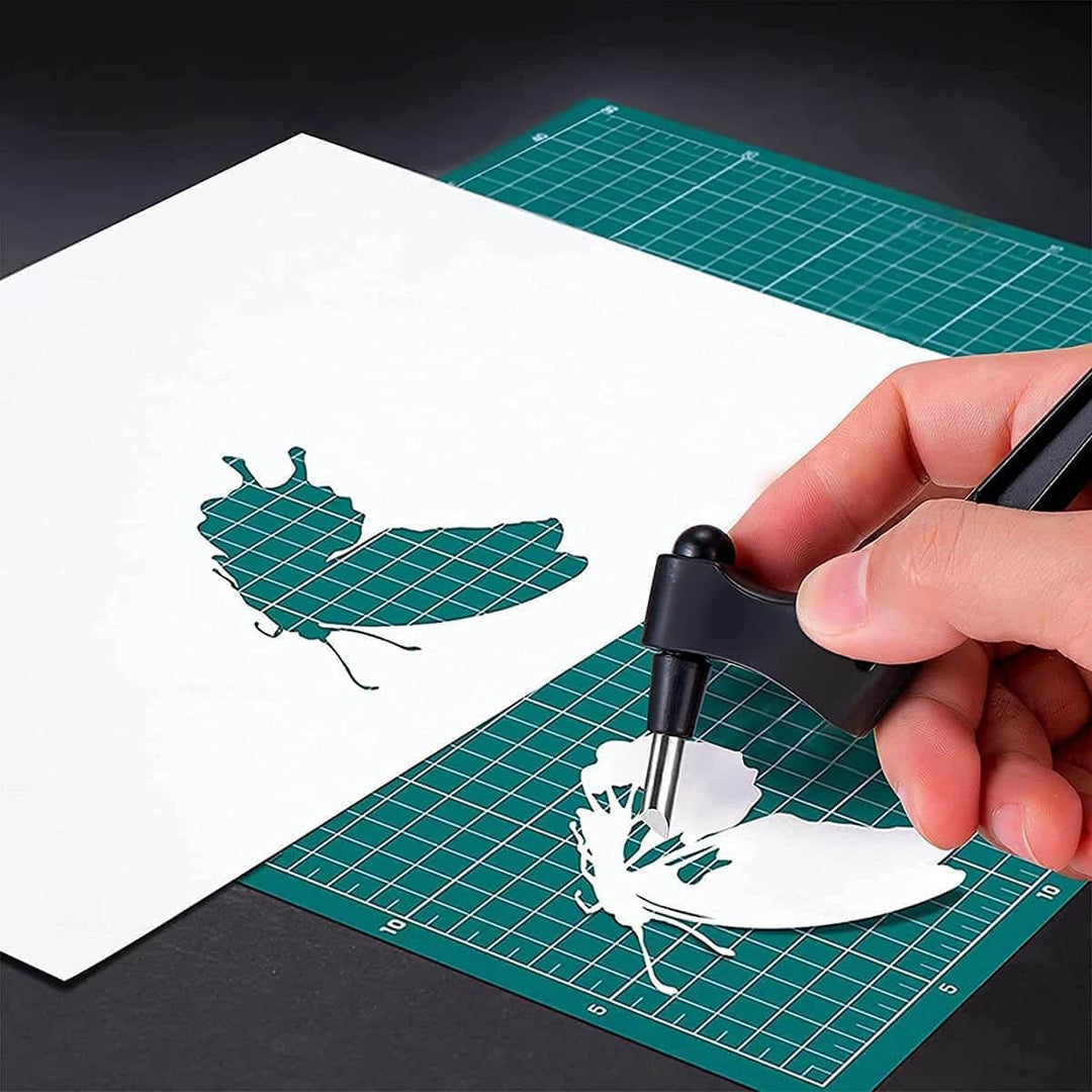 Kreativ designverktøy for håndverk, ideell for scrapbooking, sjablonger og nøyaktig papirkutting.