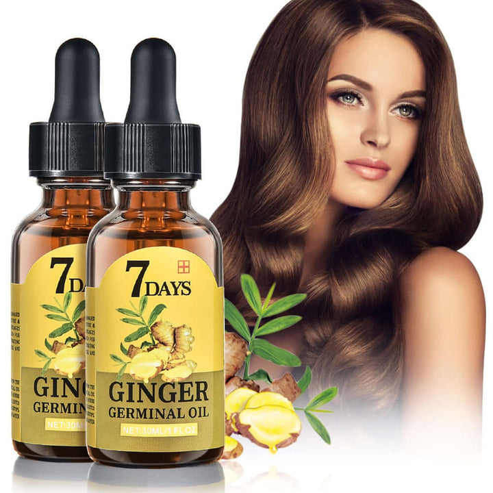 Unisex ingefær hårvekstserum for tykkere og sterkere hår. Naturlig løsning mot hårtap på 7 dager.