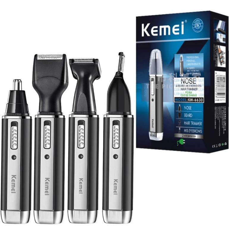 Unisex 4-i-1 oppladbar hårtrimmer. Multiverktøy for ansikt og kropp. Perfekt for personlig pleie.