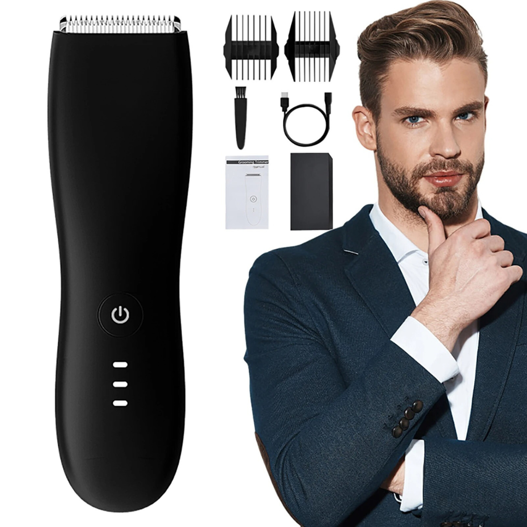 Profesjonell unisex kroppshårtrimmer for glatt hud, skånsom mot sensitiv hud for effektiv pleie.