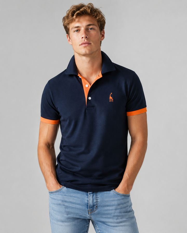 Klassisk design herre polo skjorte med korte ermer, avslappet passform for en tidløs og stilfull look.