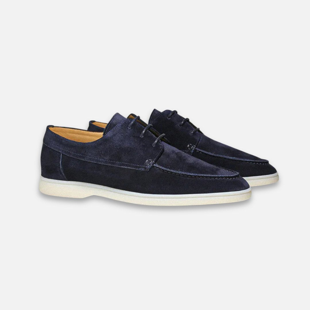 Herre hybrid loafer Derby sko i semsket skinn-look. Komfortable, elegante fritidssko for vår/sommer.