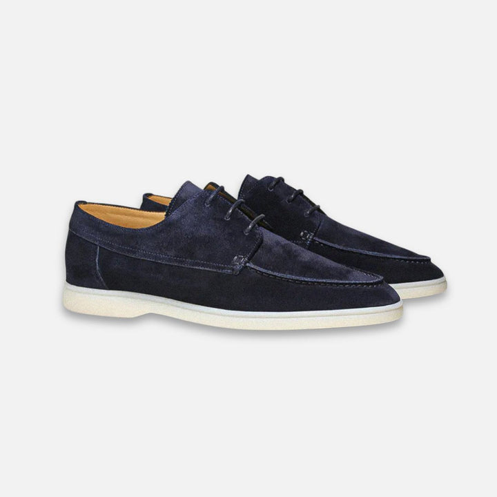 Herre hybrid loafer Derby sko i semsket skinn-look. Komfortable, elegante fritidssko for vår/sommer.