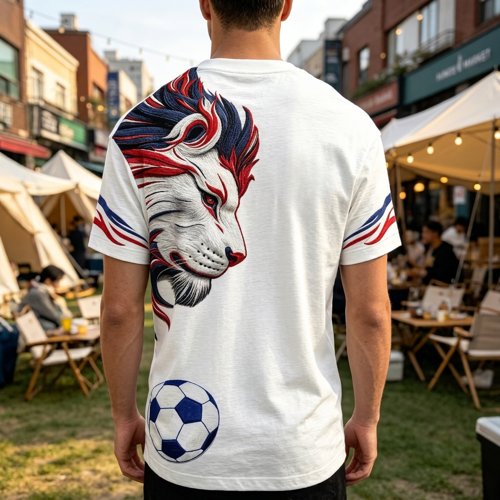 Komfortabel grafisk løve t-skjorte for herre. Ideell for streetwear, sommer og casual sport.