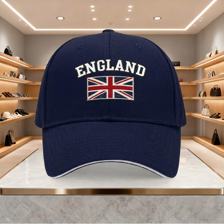 Trendy England flagg caps, unisex, perfekt hodeplagg for sport, fritid og gatekultur.