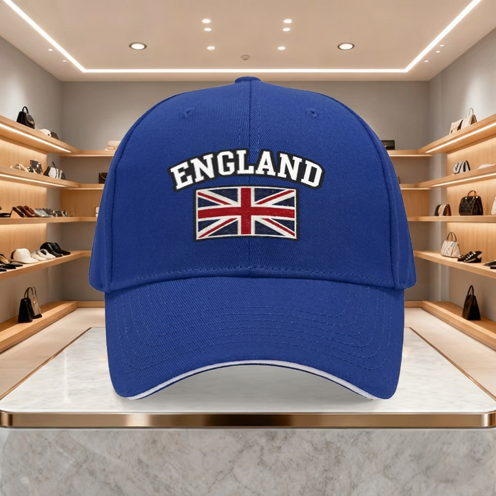 England flagg baseballcap, unisex, med britisk design for sport og fritid.