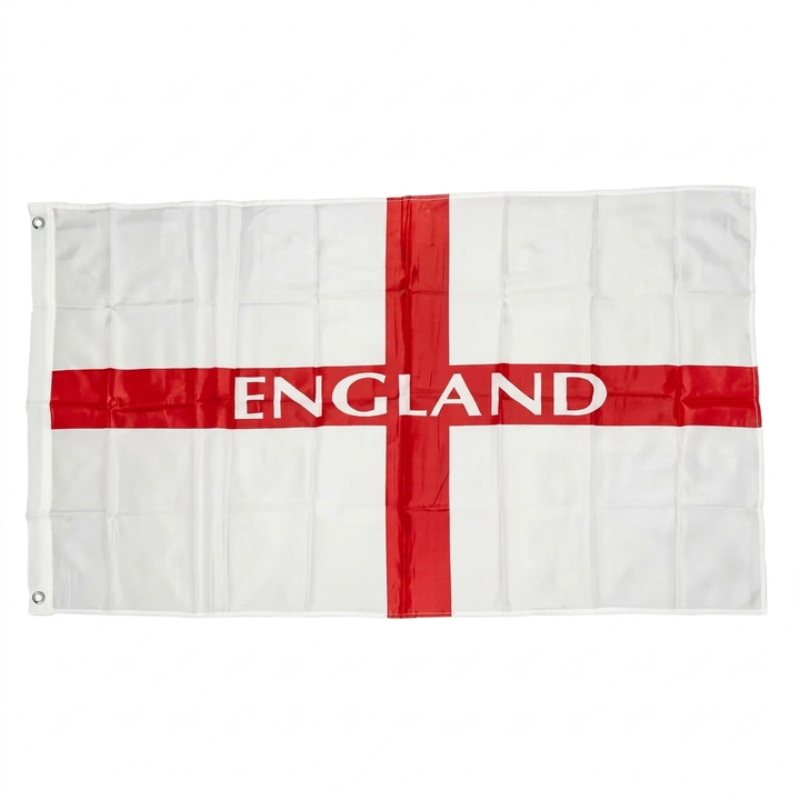 England flagg banner med St. George kors, ideelt for fotballsupportere, nasjonale feiringer og dekorasjon.