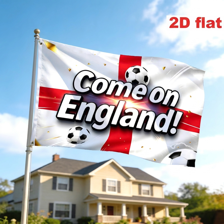 Offisielt England fotball heiebanner. Et must-have supporterutstyr for alle fans som vil feire WC2026 kampdag.