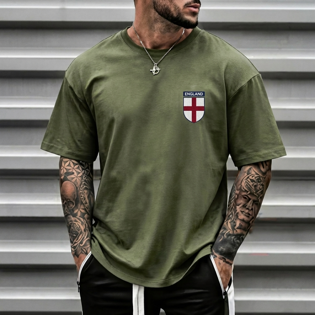 Supporter t-skjorte i unisex design for England fotball, et must til sommer og kamper.