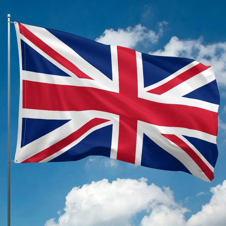 Offisielt England flagg banner for fotballfans. Vis din støtte under WC2026, Euro og store kamper.