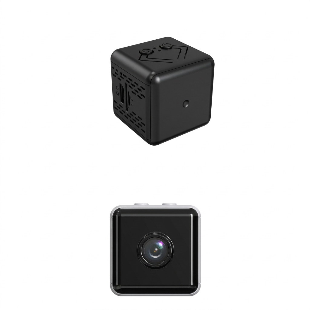 Kompakt trådløst 1080P WiFi sikkerhedskamera for hjemmesikkerhet, med app-kontroll for enkel overvåking.