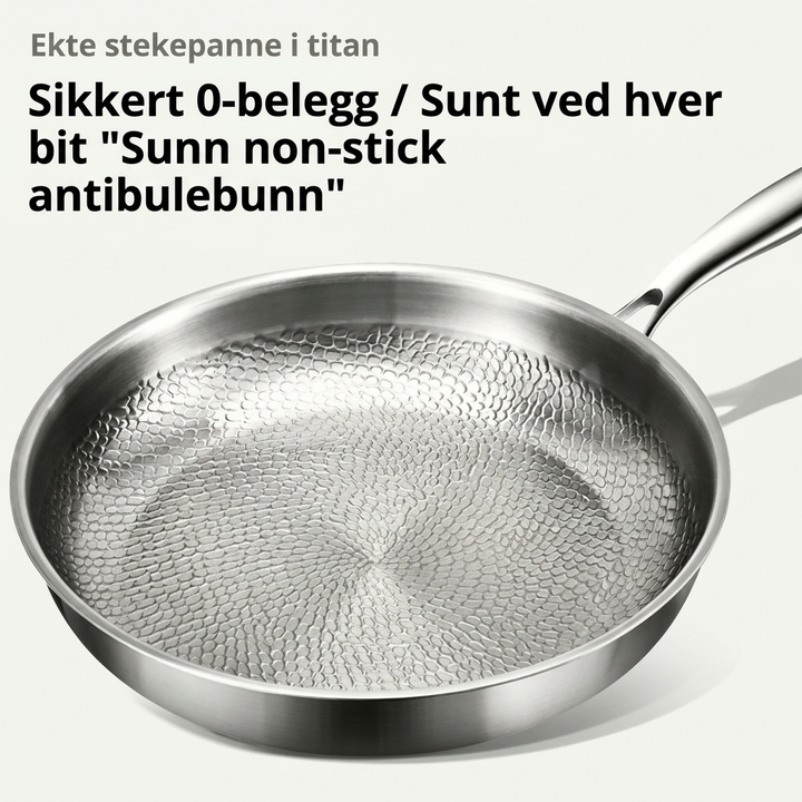 Eksklusiv ubelagt titan stekepanne, et holdbart kokekar som forbedrer din matlaging.