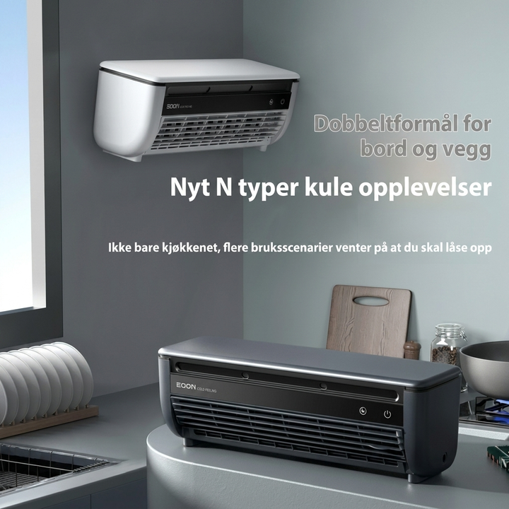 Kompakt hvitt veggklimaanlegg (mvb26) for jevn og effektiv kjøling i stue, kontor eller leilighet.