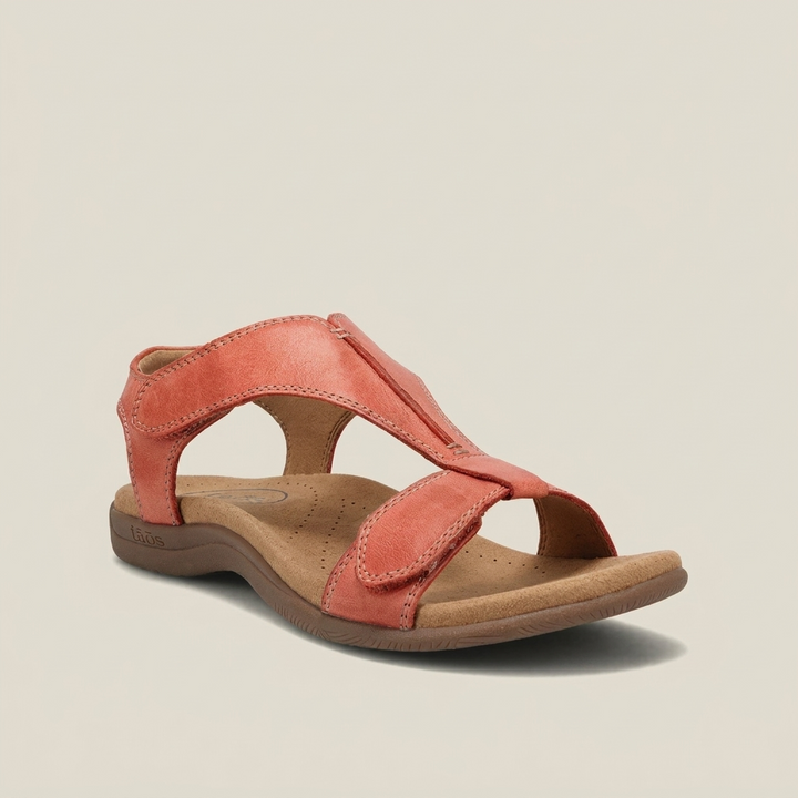Robuste plattform sandaler med kilehæl og borrelåsrem, gir kvinner god støtte og trendy sommerstil.