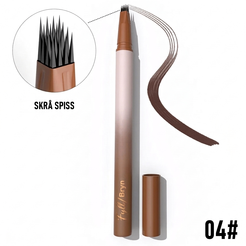 Elegant vannfast øyenbrynspenn, essensiell kosmetikk for å definere og forme vakre bryn med makeup.