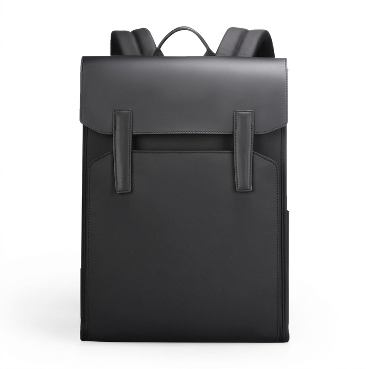 Svart herre PC-ryggsekk, stor kapasitet for laptop og jobb. Ideell for pendling og reise.