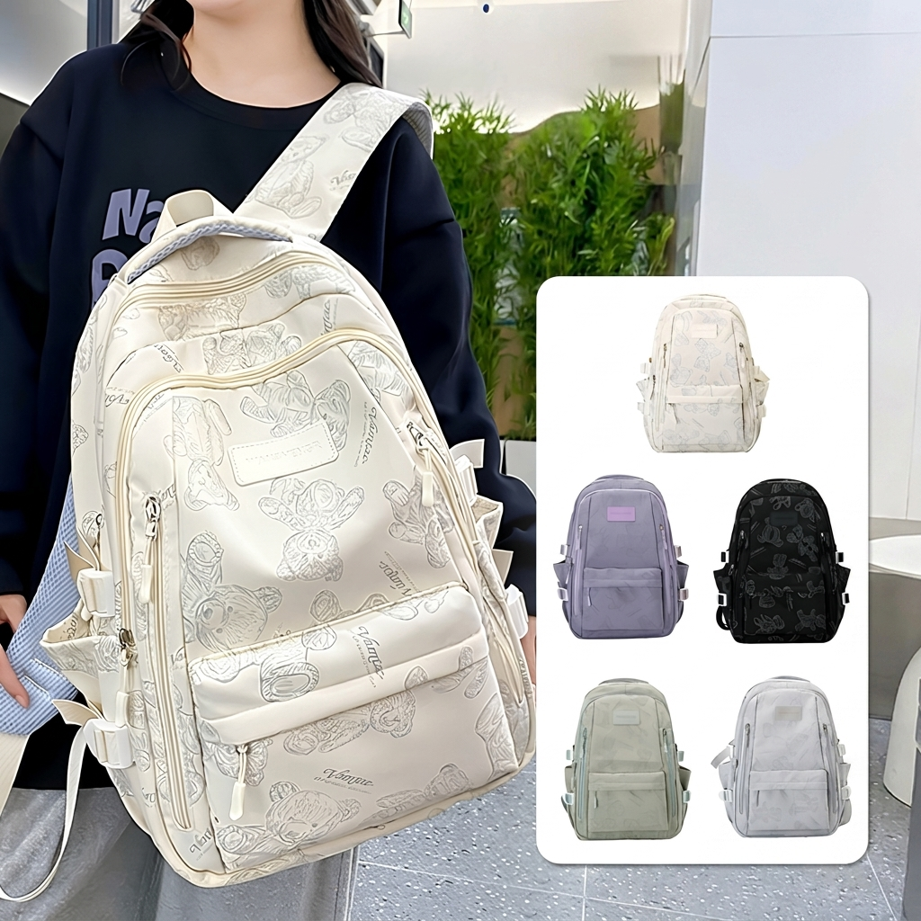 Allsidig unisex ryggsekk i slitesterk canvas med glidelås. Perfekt som arbeidssekk og studentveske.