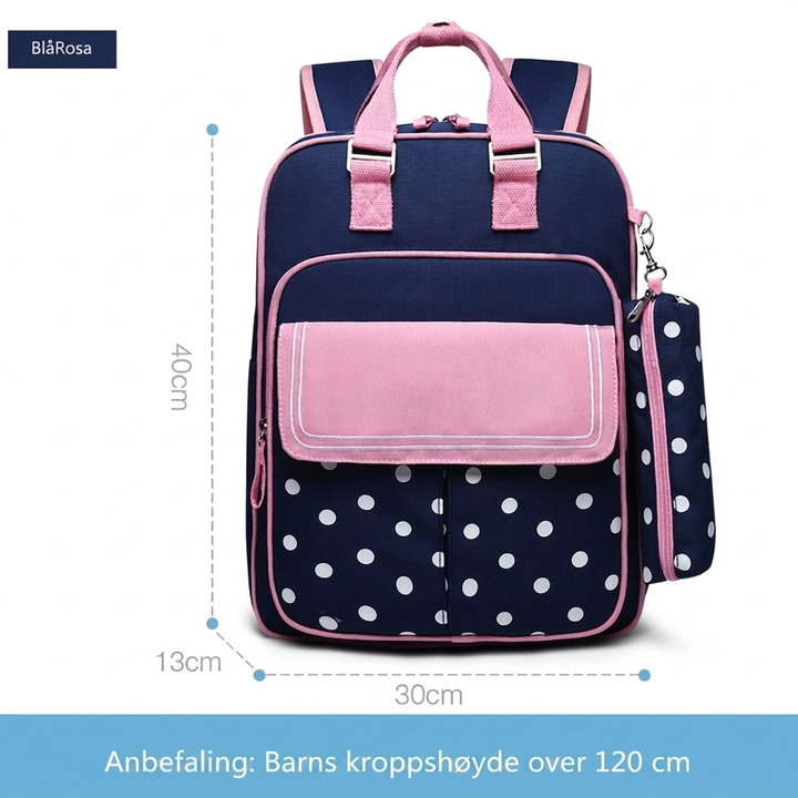 Robust Munter ryggsekk for gutt, med plass til alt. Slitesterk sekk for barn, perfekt for skole og utendørs lek.