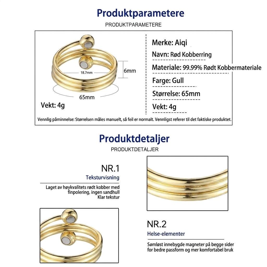 Moderne justerbar sfærisk ring i metall for kvinner. Unikt og elegant design, et flott smykke.