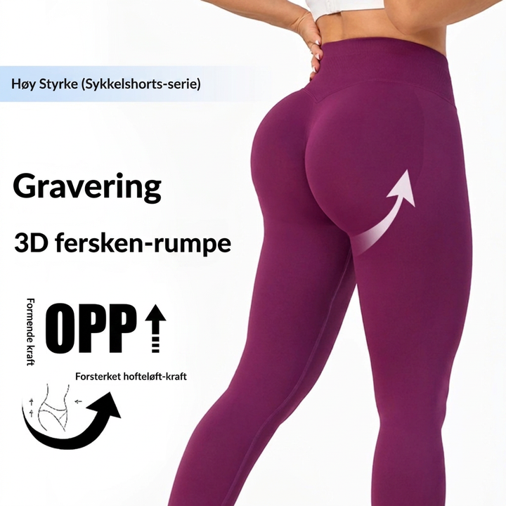 Høylivede yogabukser for kvinner, sorte, designet for komfort og stil under yoga og trening.