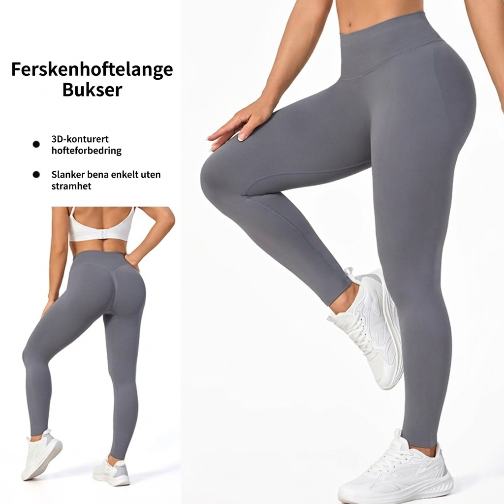 Komfortable treningstøy: Yogabukser med høyt liv for kvinner, perfekt for athleisure og hverdag.