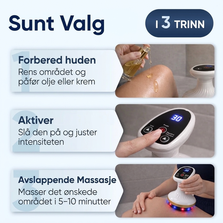 Meridian- & Fasciabørste: Alt-i-ett Massasje for Dyp Avslapning