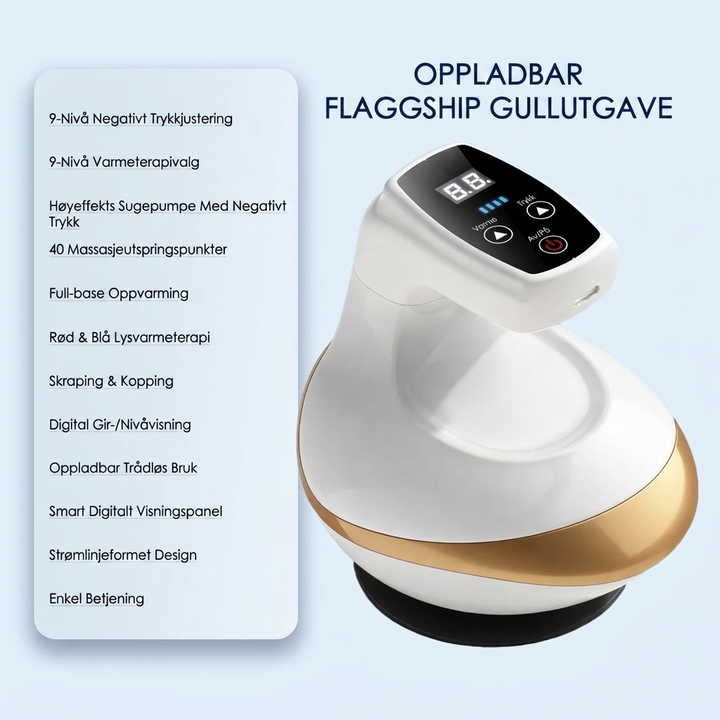 Meridian- & Fasciabørste: Alt-i-ett Massasje for Dyp Avslapning