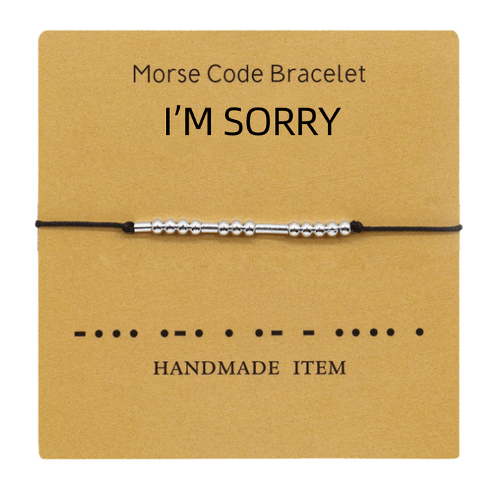 Håndlaget-følelse: Unisex morsekode armbånd, et personlig kunstverk.