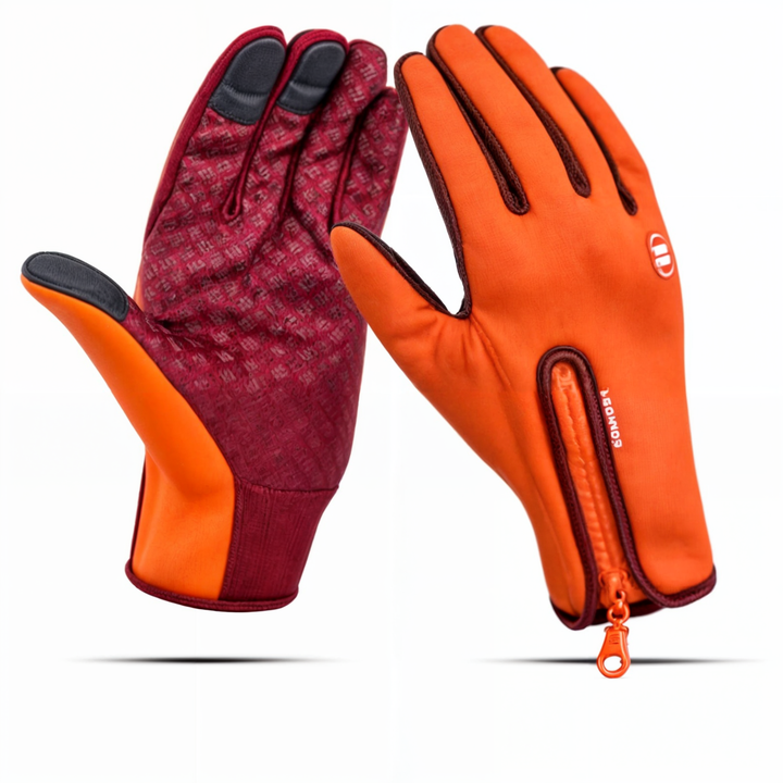 Touchskjerm-kompatible termiske hansker, unisex. Vanntette sportshansker for vinterbruk.
