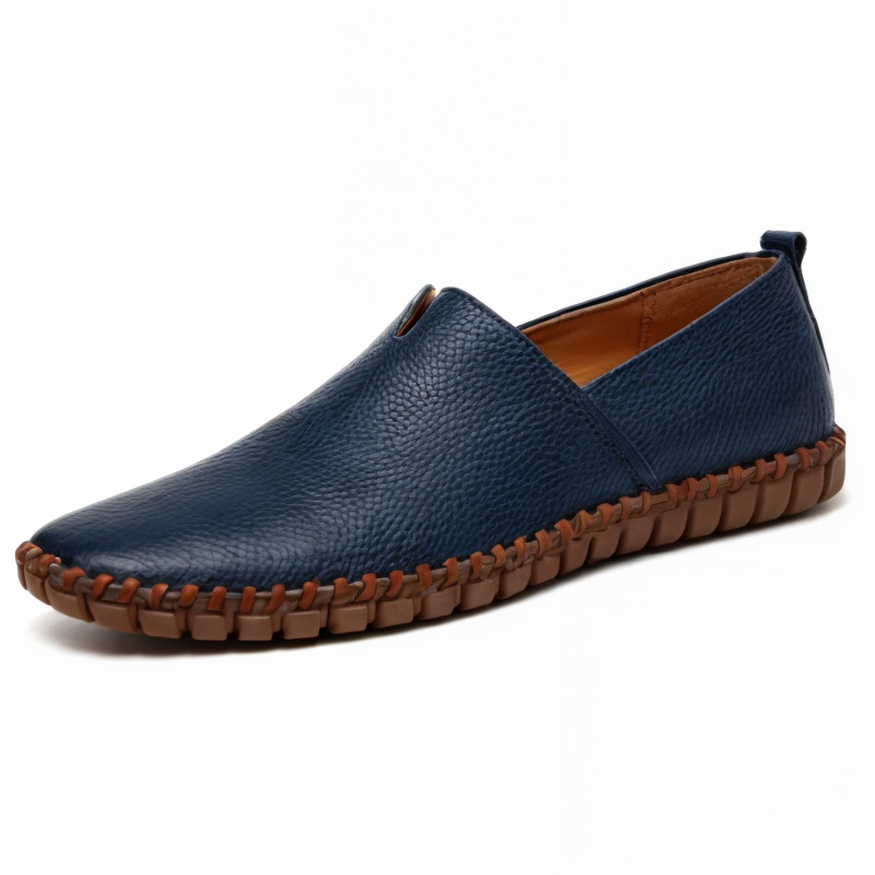 Hverdagssko for menn: Klassiske loafers i skinn som kombinerer komfort og tidløs stil.