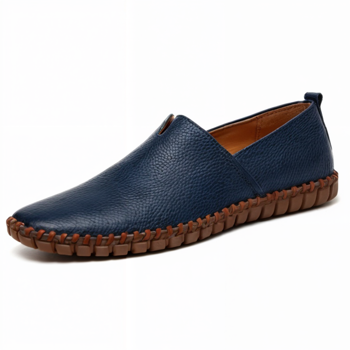 Hverdagssko for menn: Klassiske loafers i skinn som kombinerer komfort og tidløs stil.